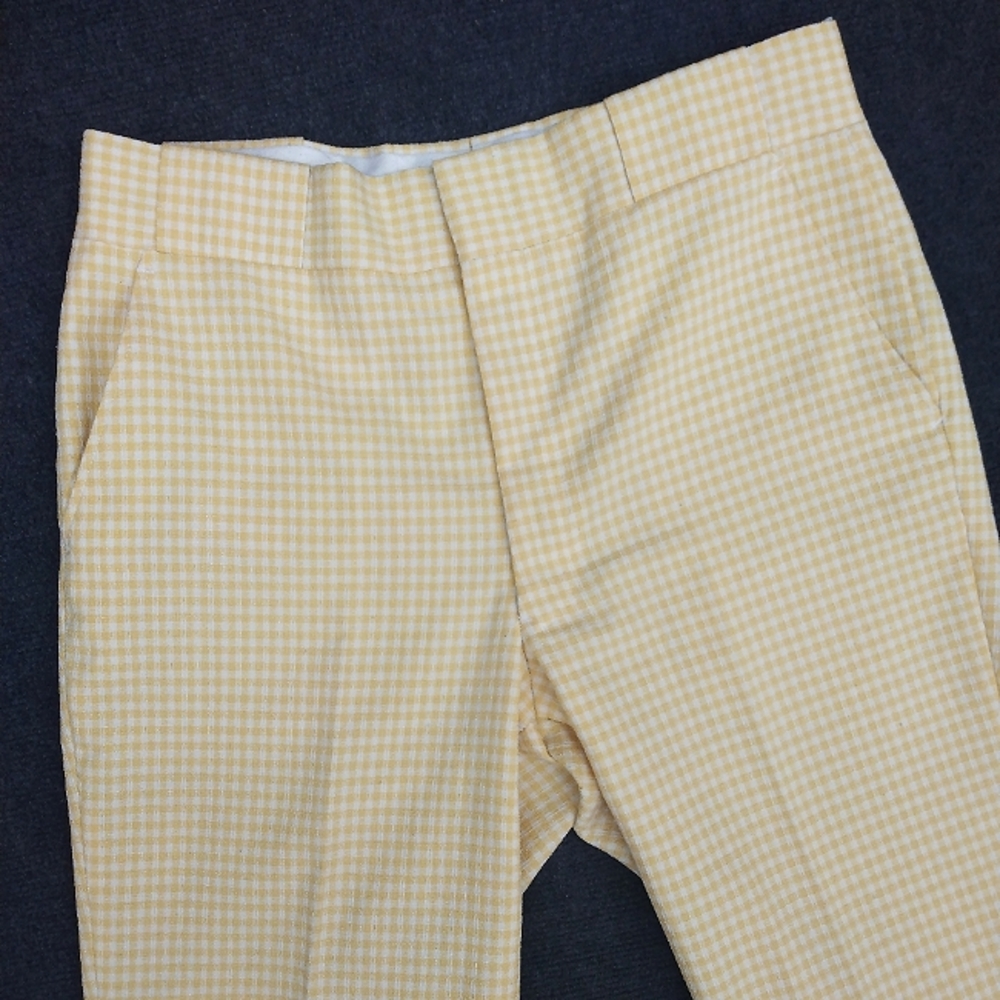 Vintage Yellow Gingham Pants